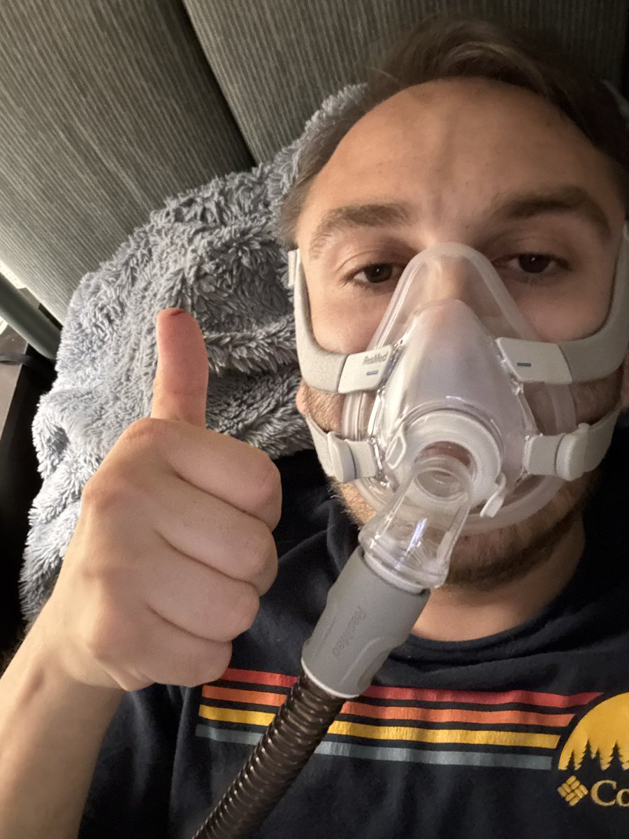 BrickRoady's tweet photo. @KVN_03 Big fan, Kyle! I’ve had my cpap for a year now, my genuine advice is to embrace it and appreciate the sleep. I know there are implants people can use but honestly, good quality sleep is worth the fighter jet mask I sleep in. It’s not about nasal passages, thought issues etc. https://t.co/L6x5jTYWd3