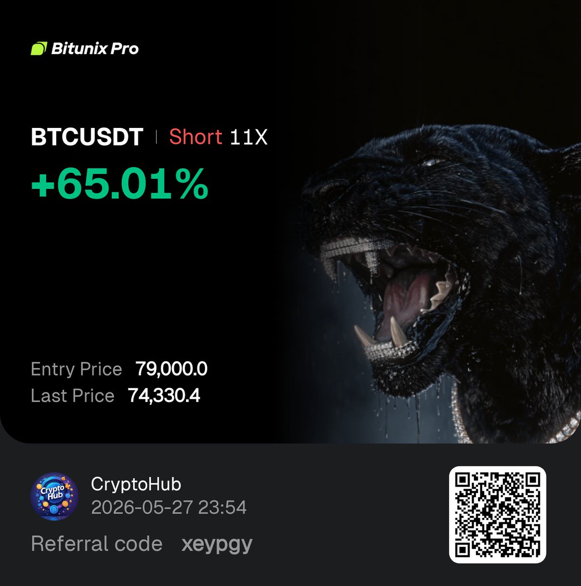 CryptoHubOne's tweet photo. Our swing short going well .
Don't miss next setup🤗
#btc #trader #cryptohub https://t.co/zvESbe1hUe