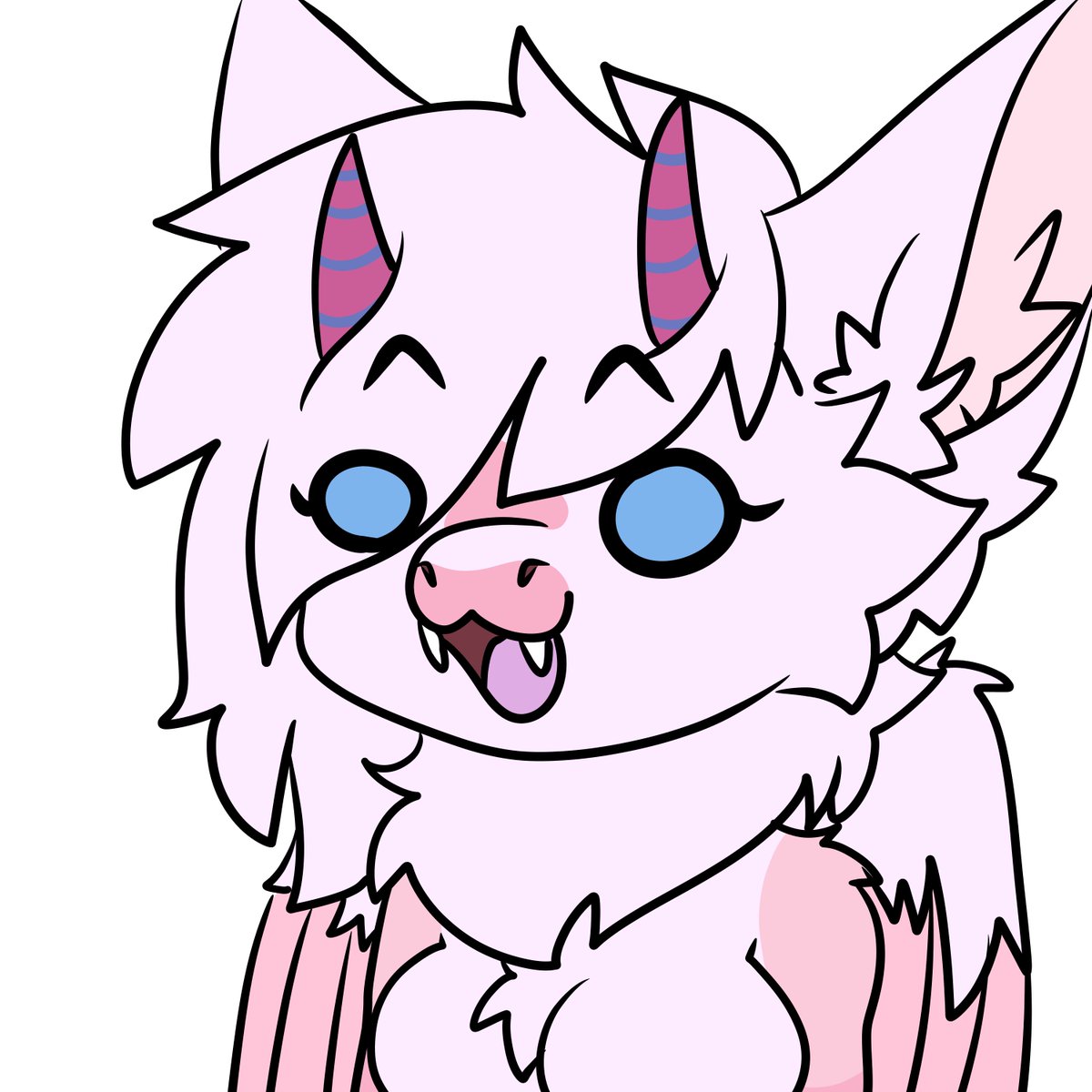 KonoFluff's tweet photo. Colon three +chaos 
Thamkies for floofy derg Kiri for letting me draw her sona 💙 https://t.co/GHWDvskm4m