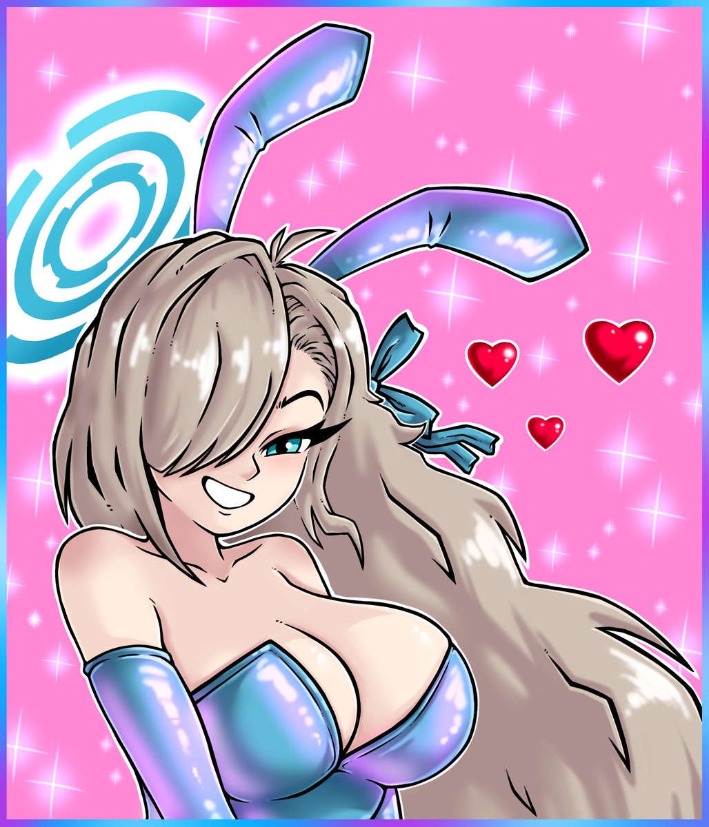 Macaluso's tweet photo. Bunny Girl Asuna 🩵 
(reupload because I forgot her halo)
SFW  

#ブルアカ #BlueArchive https://t.co/L1C06e91Su