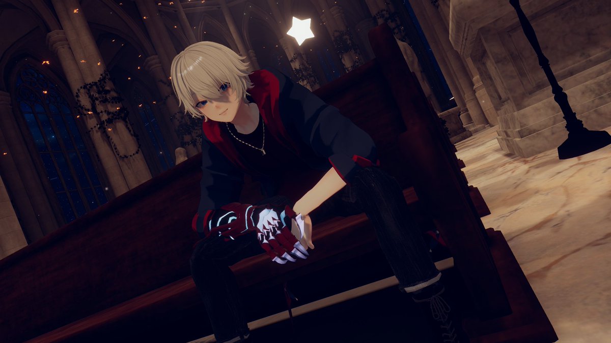 TesraVRC's tweet photo. 「今度こそ君を助ける、待っててくれ」

『DEVIL MAY CRY4』より、ネロのコスプレ改変をしました！
VRChatを始めた時からずっと夢だった改変が実現できて、感無量です…！
#彼方3D https://t.co/UJDASgspiM
