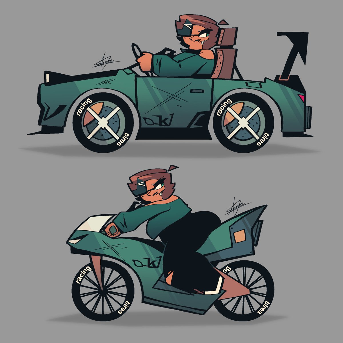 ANDREARTWORK_'s tweet photo. Here they are! Consider these concept art for a future game i wanna make in the future https://t.co/UrwmjRQfm3