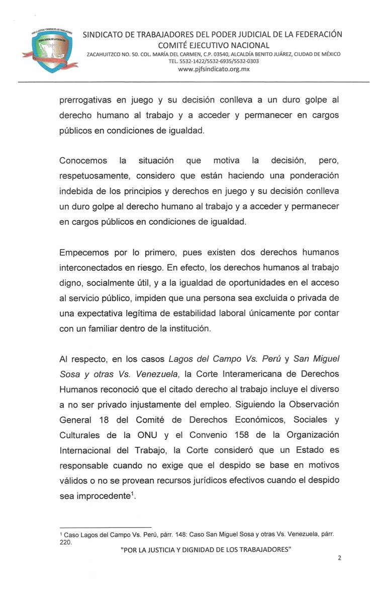 PJFsindicatomx's tweet photo. 🚨 El STPJF ya presentó formalmente solicitud de reconsideración ante las determinaciones relacionadas con nombramientos, prórrogas y basificaciones derivadas de presuntos conflictos de interés.
Descargar oficio completo en el enlace: 
https://t.co/akw9bv9R1g
⚖️ https://t.co/LSE1wxLSMY