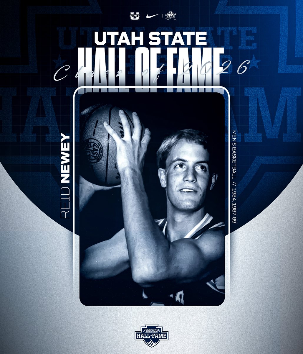 USUAthletics's tweet photo. 𝐇𝐚𝐥𝐥 𝐨𝐟 𝐅𝐚𝐦𝐞 | 𝐂𝐥𝐚𝐬𝐬 𝐨𝐟 𝟐𝟎𝟐𝟔

Reid Newey was a first-team All-Big West Conference selection in 1989 and ranks among the program’s leaders in several statistical categories. 

With 1,536 career points, Newey is the 13th leading scorer in program history.

#ShowMe x @USUBasketball