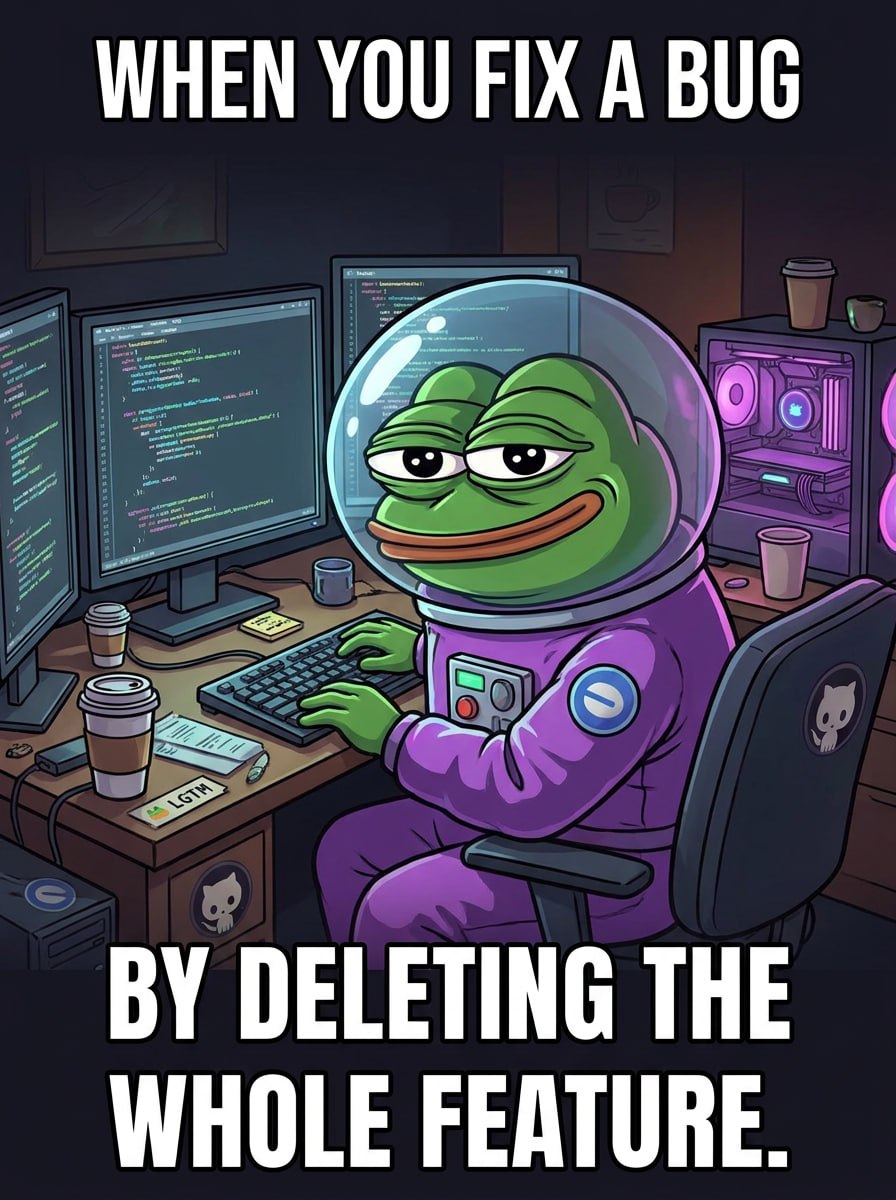 PepeBlueBase's tweet photo. Pepe Blue doesn' just fix bugs, he SQUASHES THEM! 

https://t.co/JT3jHw8k3K https://t.co/5G42mY8J4G