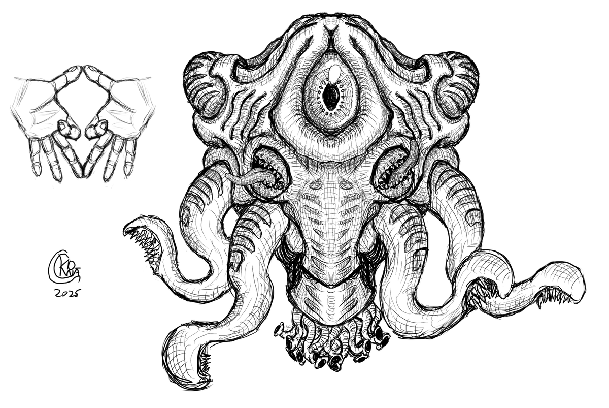 kwongas's tweet photo. Summon Ocular Old One
#darkfantasy #digitalart #conceptart #darkart #eldritchhorror #eldritch https://t.co/l0cCxwa0Y3
