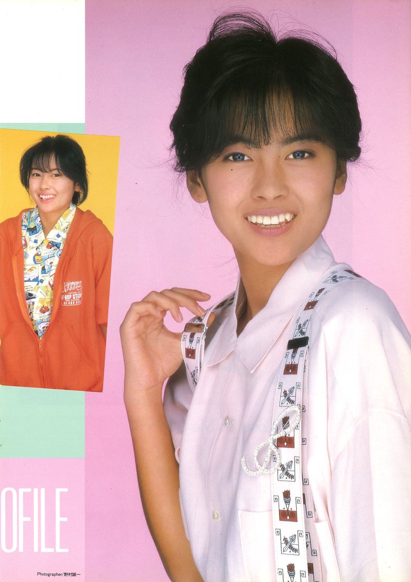 デビュー当時の販促パンフ (1985) #MihoNakayama #나카야마미호