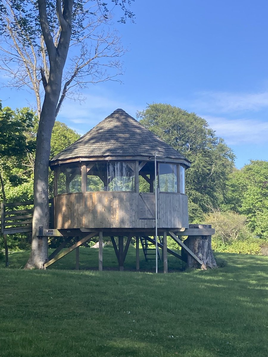 rlmayauthor's tweet photo. How’s this for a cool spot to share your books? Absolutely fantastic to read here this week for the Junior Pupils that attend @LathallanSchool . Aunty Planty loved it! Such a treat. Thank you for having me back again! 
😃📖🌳🏡 https://t.co/fwvILTjhBn