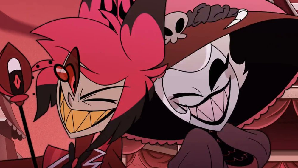 radioecho17's tweet photo. Remember when we thought that Alastor and Rosie were genuine best friends and she didn't know where he was during his seven year absence and the owner of his soul was still a mystery remember that #Hazbin https://t.co/FK81mofHn3
