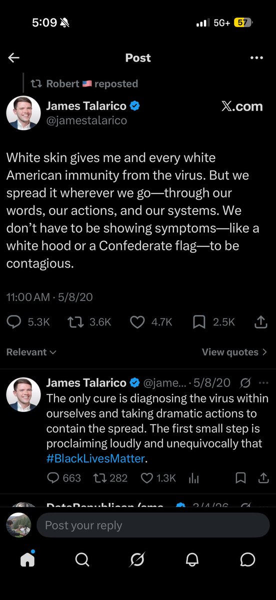 BGrinstead3's tweet photo. @jamestalarico And his white power https://t.co/k30Cv3PyJ9