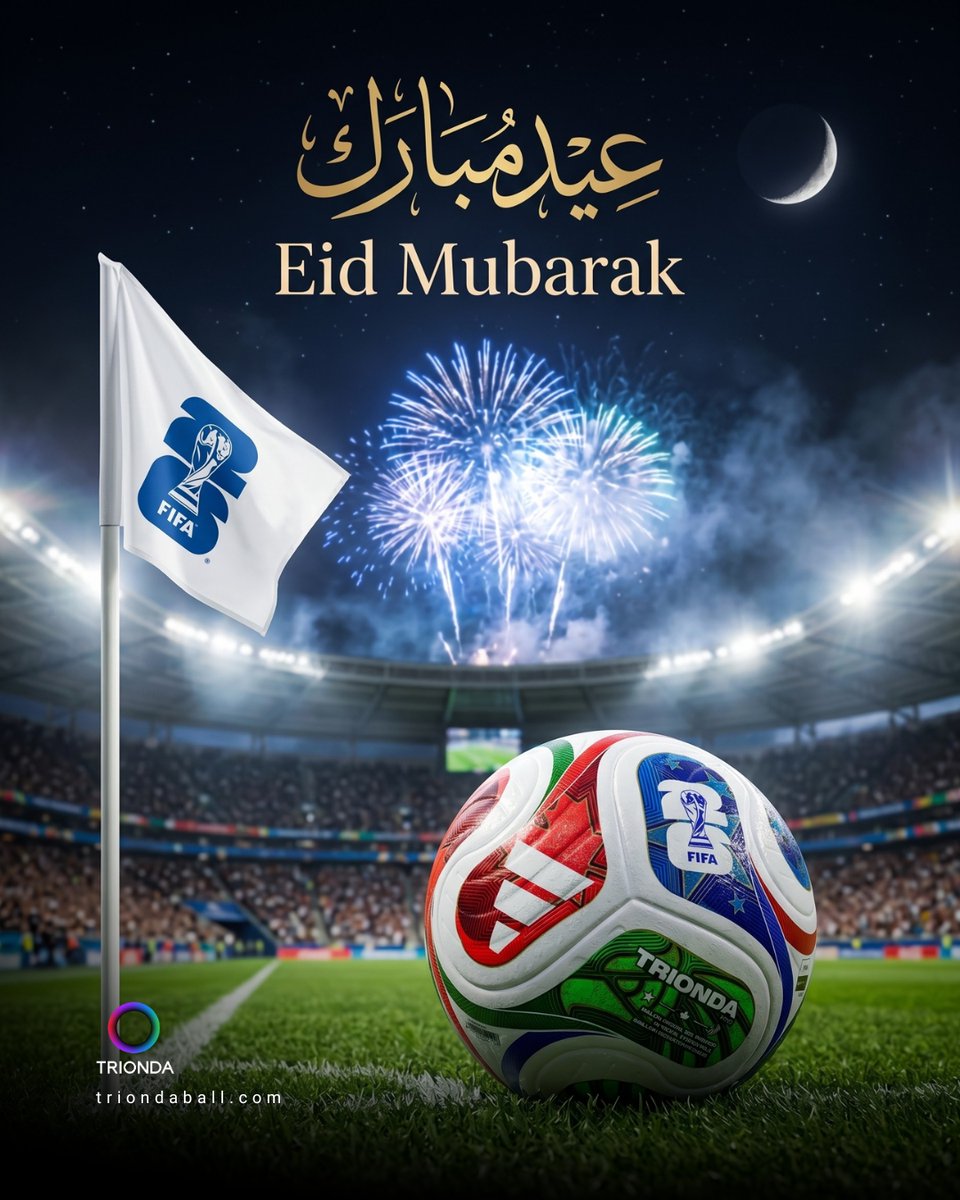 triondaball's tweet photo. Eid Mubarak from Trionda 🌙⚽
A time to celebrate, a time to unite 🌍✨ https://t.co/x1dTL2kTyO