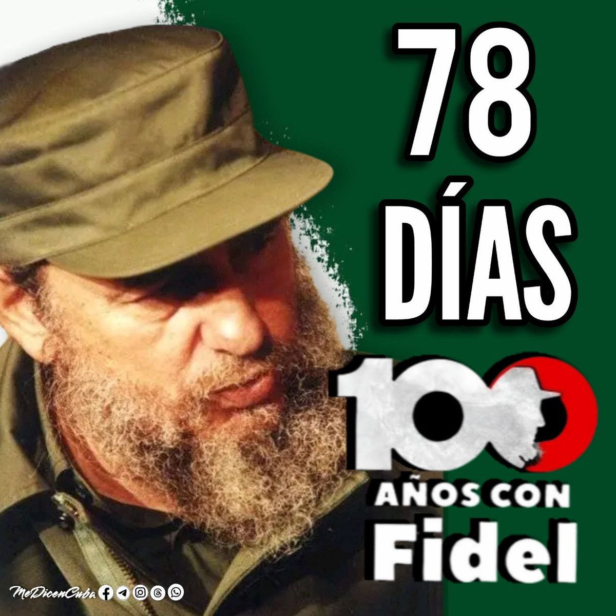 BiaCMG82's tweet photo. 🎙️#Fidel: "Cuba no podrá ser jamás doblegada. Lucharemos por cada palmo de nuestra tierra hasta la muerte si es que el imperialismo osa agredir a nuestra Patria Socialista" 

#100AñosConFidel 🇨🇺♥️
#Camagüey https://t.co/8Em0nq14Xn