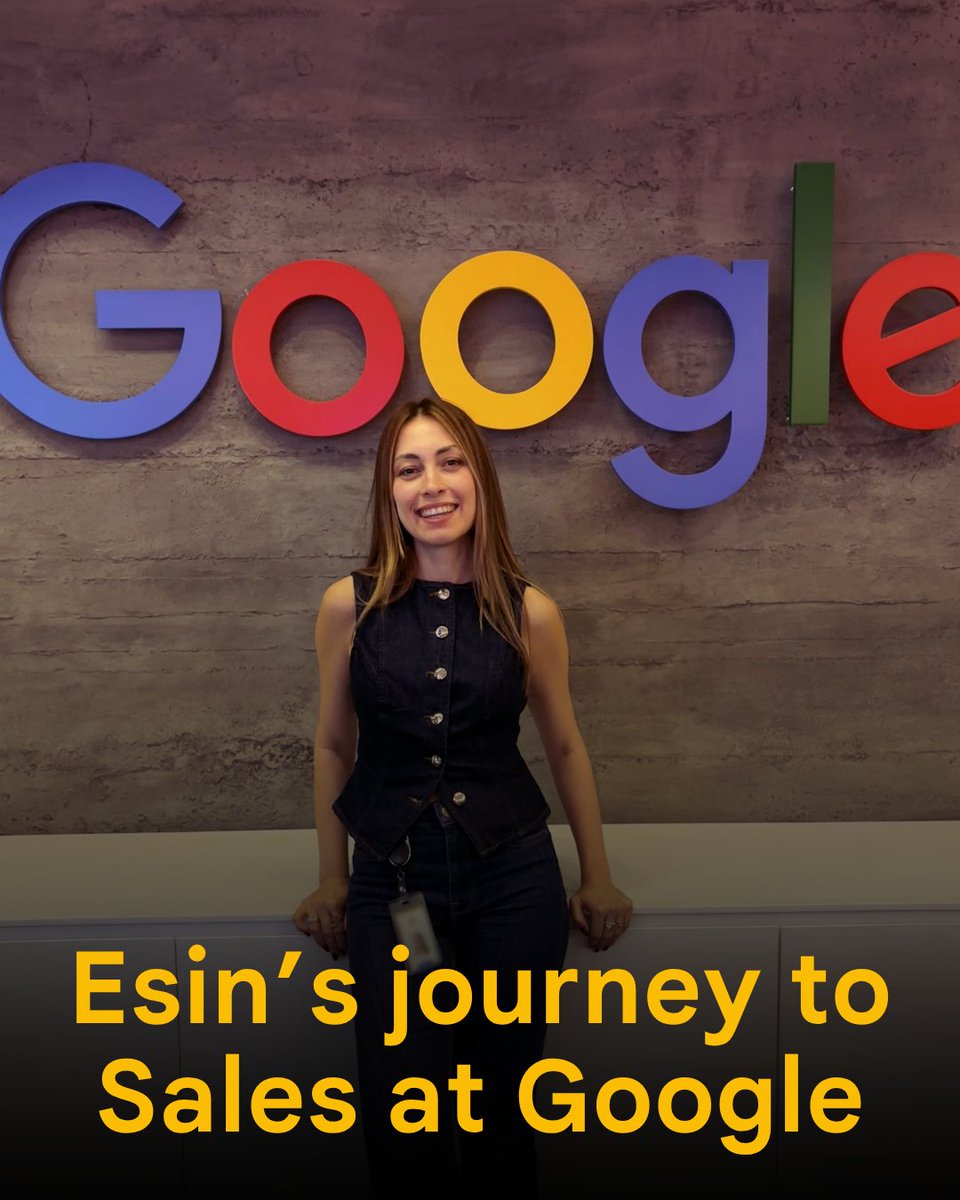 googlestudents's tweet photo. Meet Esin, a Senior Account Manager within Google Customers Solutions. To prepare for her journey to Google, Esin went beyond the basics — learning new technical skills, honing her STAR-method narratives, and conducting mock-interviews. Today, she uses that same dedication to help her clients solve complex business challenges. Dive into Esin’s story to learn more about her path to Google ➡️ https://t.co/dH3sasRWNC