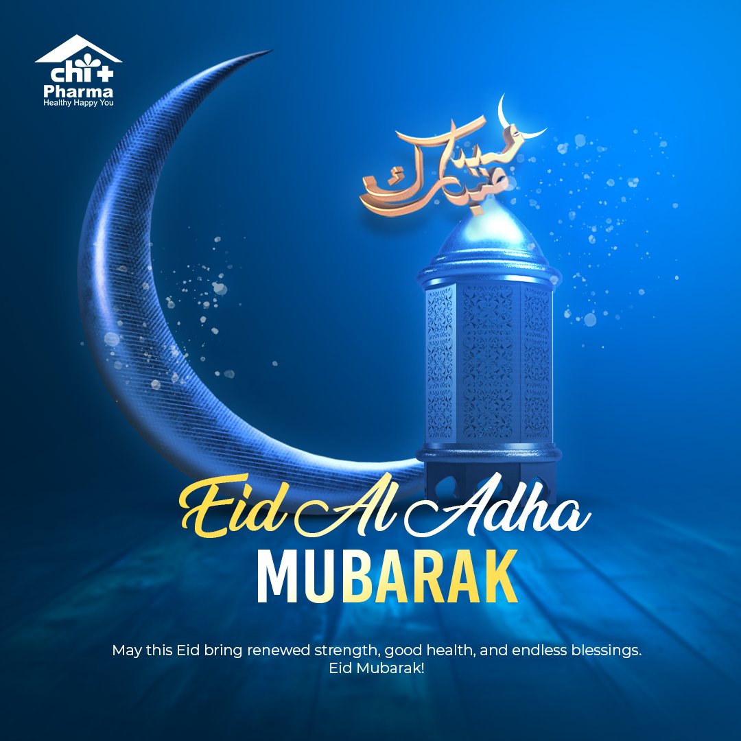 chipharma's tweet photo. At this special time of Eid al-Adha, we extend our sincere appreciation and warm wishes to our partners, principals, teams, and communities.

May this season bring unity, progress, and continued success for us all.

 Eid Mubarak 🌙
#CHIPharma #EidMubarak #SeasonOfSacrifice https://t.co/CLFDi6vVFB