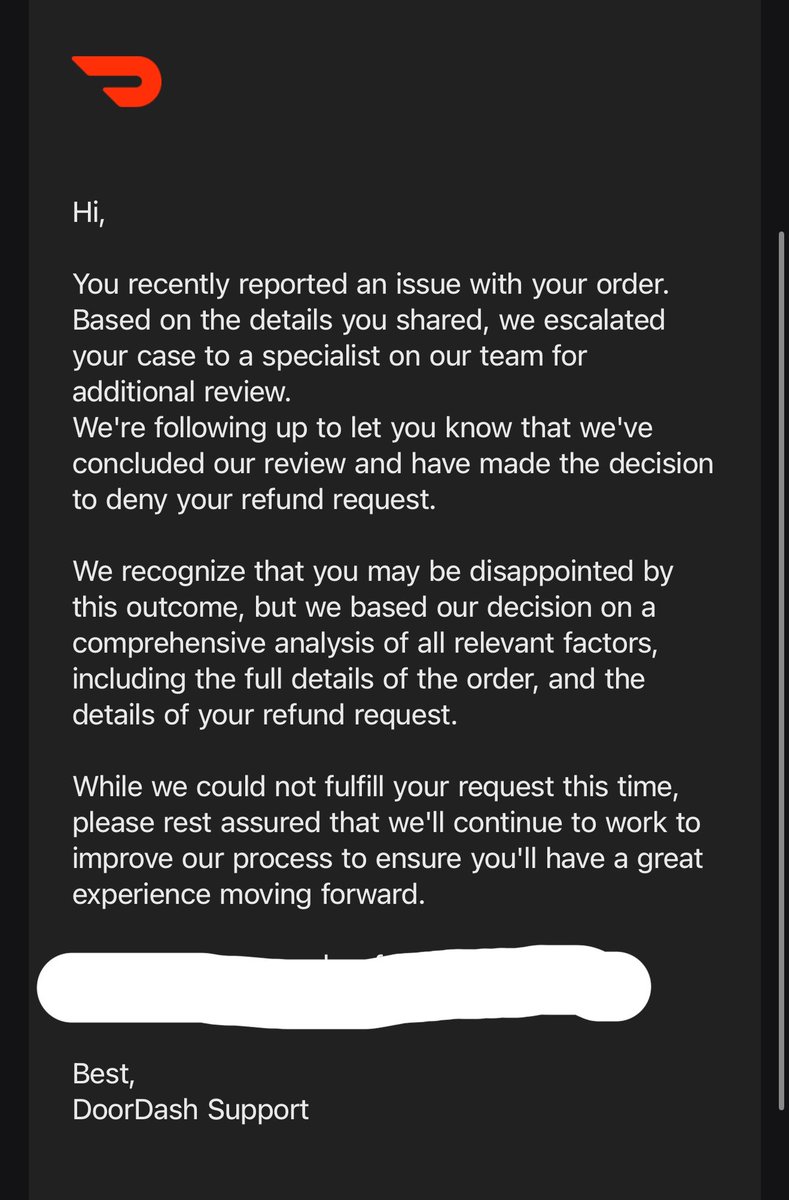 oJacbo_'s tweet photo. How did I spend $25 on DoorDash to get 10% of my order and place a request for a refund and they talking about “denied refund” within 1 minute of placing the request? @DoorDashGaming @DoorDash @DoorDash_Help @McDonalds 

Like how is this legal or fair? 🤣 https://t.co/5GMUv9Cr2r