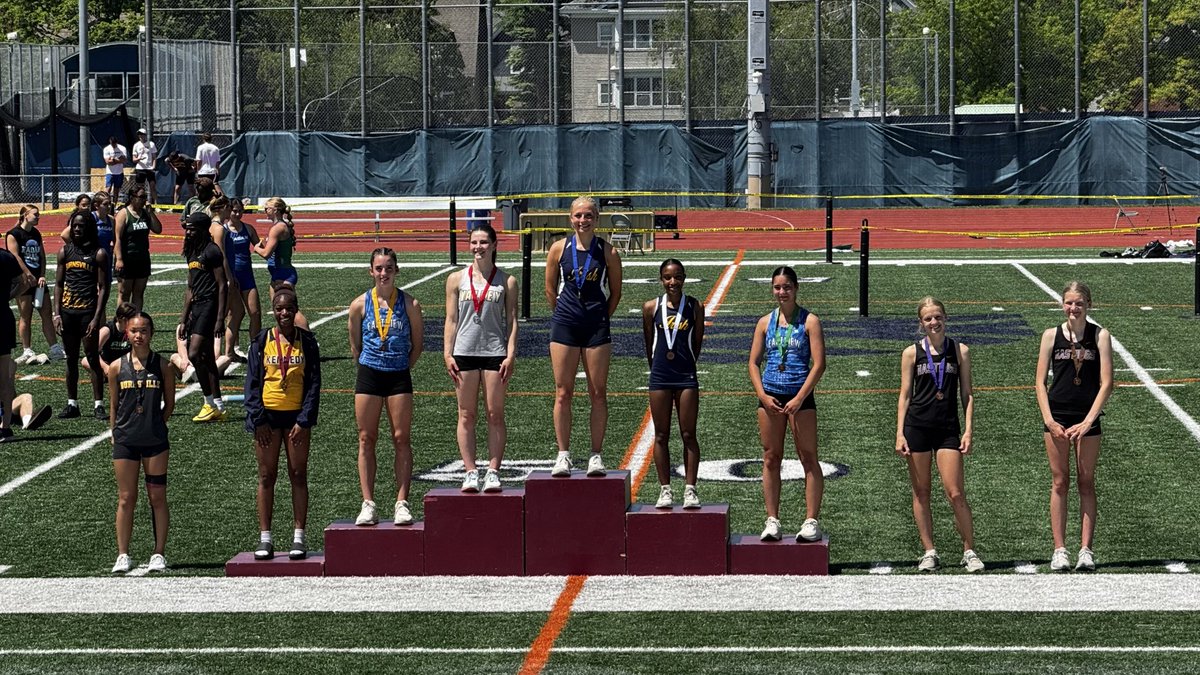 hatleli's tweet photo. Emma Labarere places 3rd in long jump with a personal best and Abby Essler is the section champion advancing to the state meet☘️ https://t.co/iDgFghHGRj