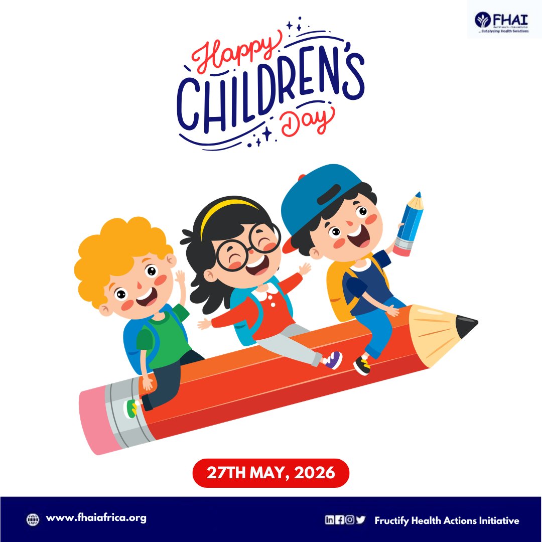FructifyHealth's tweet photo. Happy Children's Day to the daring little ones.

We will continue to play our role in championing the right environment and systems for your health and growth.

#Children https://t.co/ZTvGpSeriW