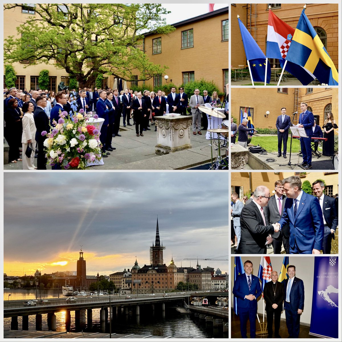 SebastianRogac's tweet photo. The #Adriatic and the #Baltic are not distant waters — they are two flanks of the same European architecture. Had excellent political consultations in #Stockholm with DG @sohlstromt and marked #Croatia’s Statehood Day w/our #Swedish friends. Bonds between allied 🇭🇷&amp;🇸🇪 stand firm. https://t.co/NzionGVFCP