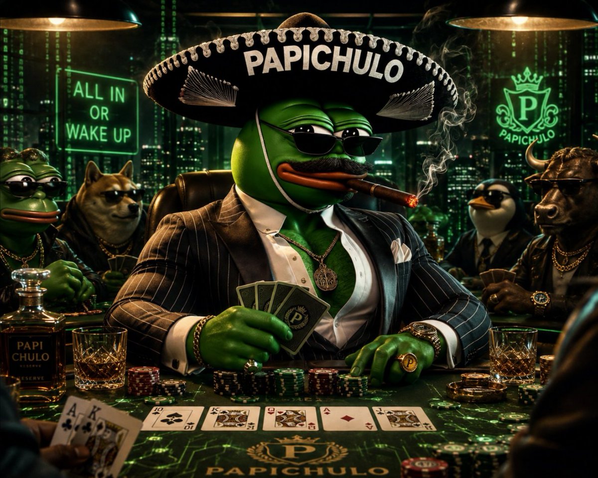 Papichulomeme's tweet photo. 🚨♠️ PAPICHULO POKER NIGHT♠️🚨

The Chulos are opening the Poker Tables once again with MORE PRIZES!!! Time to shuffle up, stack some chips, and test your luck against the most dangerous degens in Poker!

📅May 30th 5pm EST / 11pm CET
🏆Prizes: Top 5 to place will receive a Chosen Chulo WL for the upcoming mint along with top 5 prizes below.
💰Additional NFT prizes for top 5 winners! 

Bonus prize: 100APE to EACH player that knocks out @Papichulomeme @LadyMeme12345 @BigBellyBoy @ROBSTHER1 🤑

Find more details in our discord!: https://t.co/swL6QrwIss