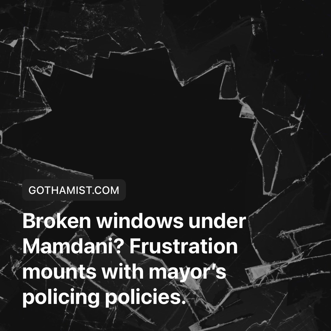 CommissBratton's tweet photo. Call it what you want. “Broken Windows.” Quality-of-life policing. It works.

We saw it during the NYC Crime Reduction Miracle of the 1990s and for more than 25 years after that — and we’re seeing it again today as the NYPD reports historic lows in crime.

The critics can spin it however they want, but the facts remain: CompStat sends officers WHERE THE CRIME IS and WHERE COMMUNITIES ARE COMPLAINING. Suggesting cops are simply “flooding communities of color” is misleading, disingenuous, and ignores the very people asking for safer streets.

Kudos to the men and women of the NYPD who continue doing the hard work every day to keep this city safe. https://t.co/dpKQOxL3qe