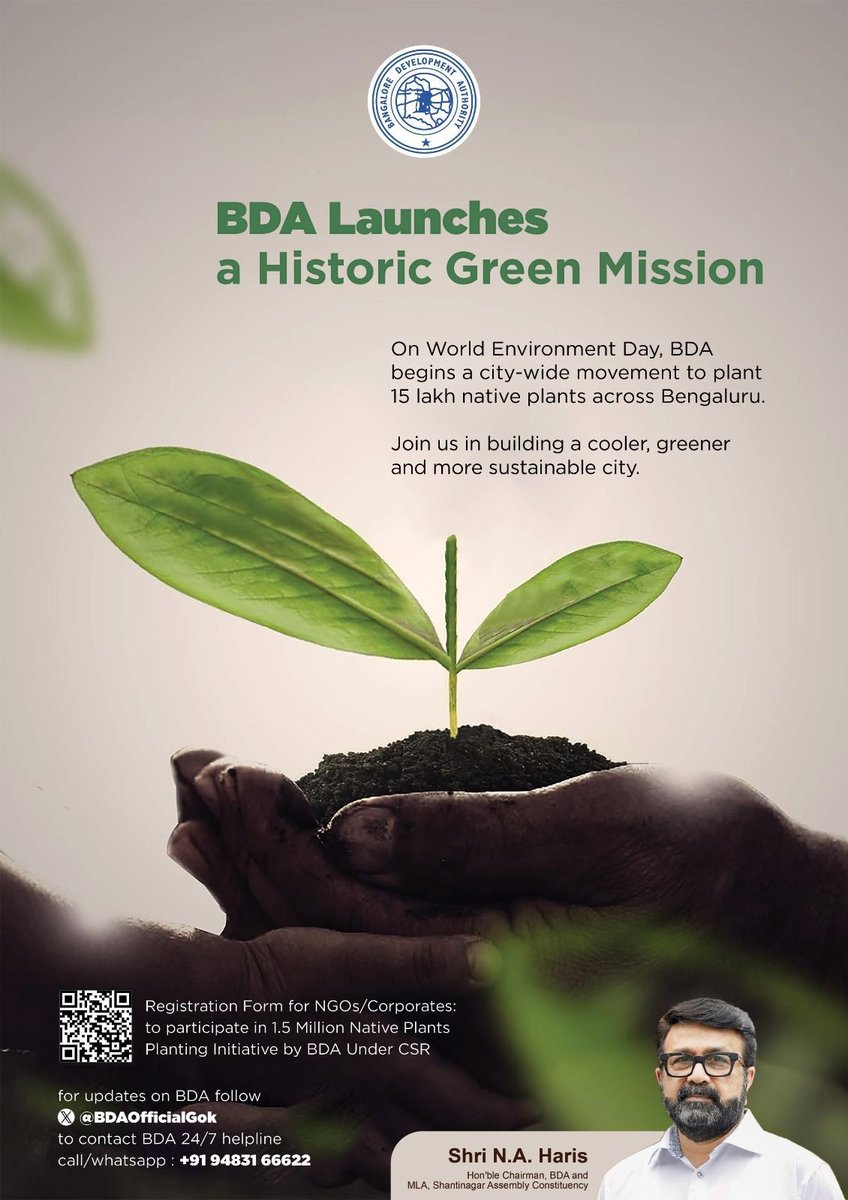 vasudevg's tweet photo. Bengaluru has lost 298 trees since 22/05. This includes many huge old trees! Very concerning.

Good to hear this-
On World Environment Day Jun 5th,  BDA begins a city-wide movement to plant 15 lakh native plants across Bengaluru. https://t.co/joV4kzj1a7