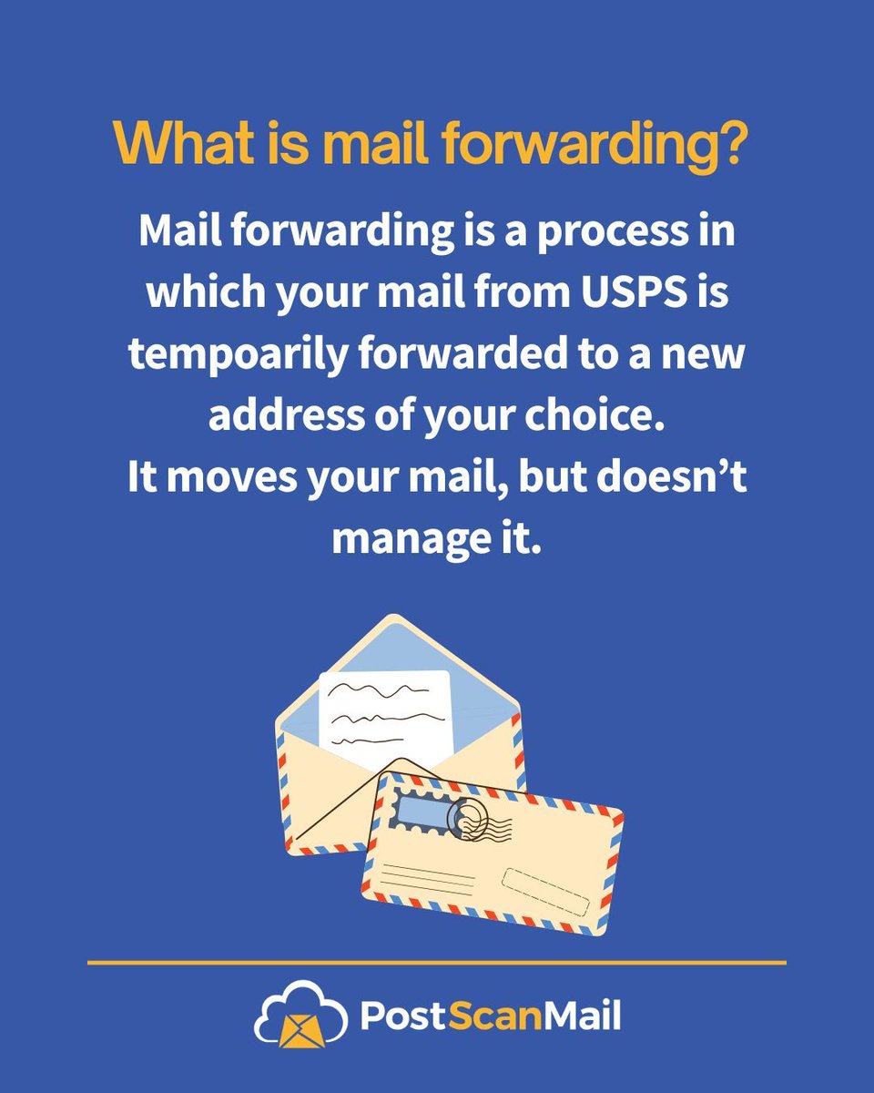 PostScanMail's tweet photo. Need an address change? 

Here's the difference between mail forwarding versus having a virtual mailbox - swipe for our full guide:

#postscanmail #virtualmailbox #mailforwarding #mail https://t.co/xGzbUW3YLd