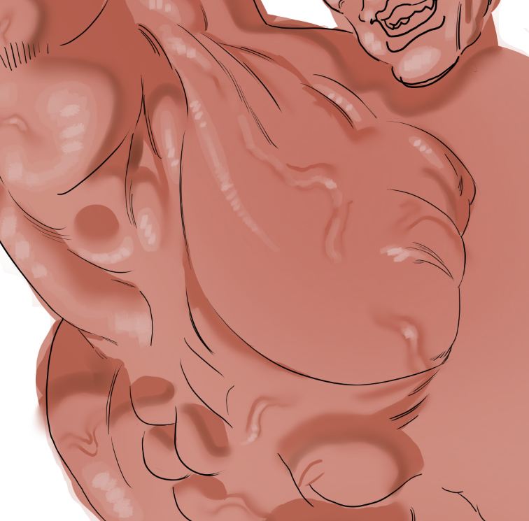 NotShizueChan's tweet photo. Muscles render wip https://t.co/dWixG3Qso2