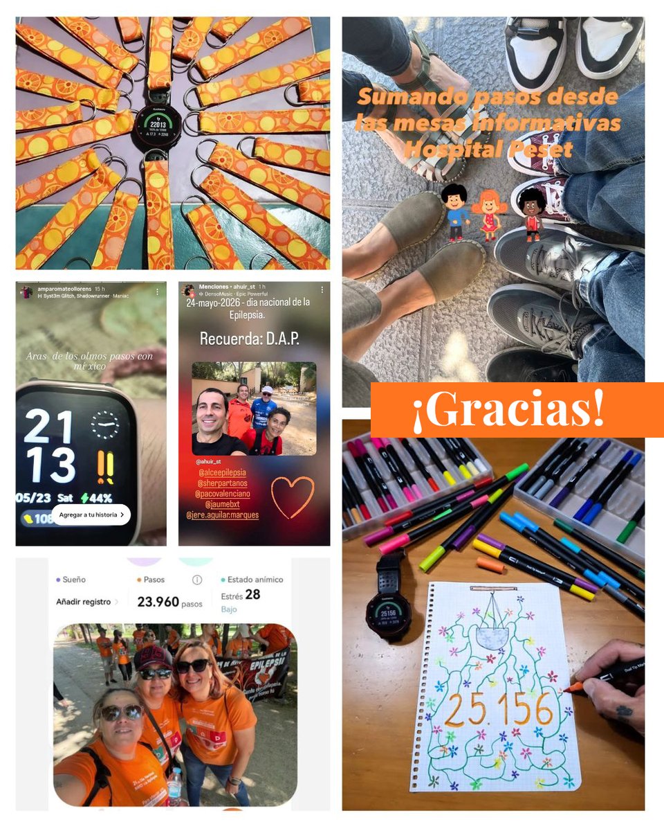 ALCEEpilepsia's tweet photo. 👣🧡 ¡Reto conseguido!
Gracias a todas las personas que habéis caminado, donado pasos y ayudado a visibilizar la epilepsia durante toda la #EpiSemana.
💥 Hemos alcanzado 1.086.333 #ALCEpasos y superado el reto de Un millón de pasos por la #Epilepsia.
#MasDeLoQueNosMuestran https://t.co/e7xgYcqwZn