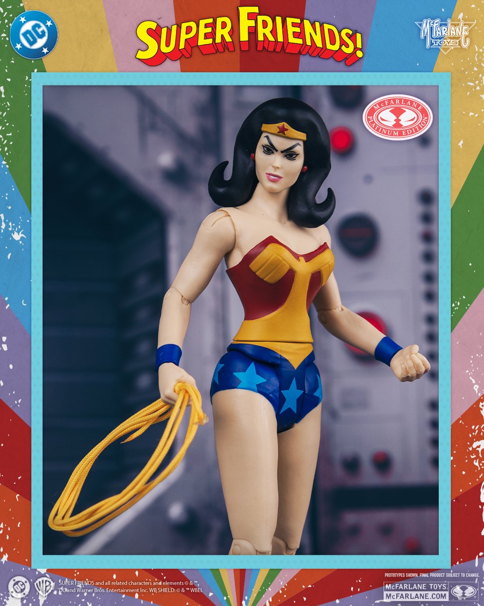 mcfarlanetoys's tweet photo. Evil Wonder Woman™ Red Platinum Edition based on the Super Friends™ show launches for pre-order IN-STORES TOMORROW at @Gamestop! Will also be available in-stores at Walmart and Target this July.  

#McFarlaneToys #DCRetro #SuperFriends #WonderWoman https://t.co/WH7knx1fZN