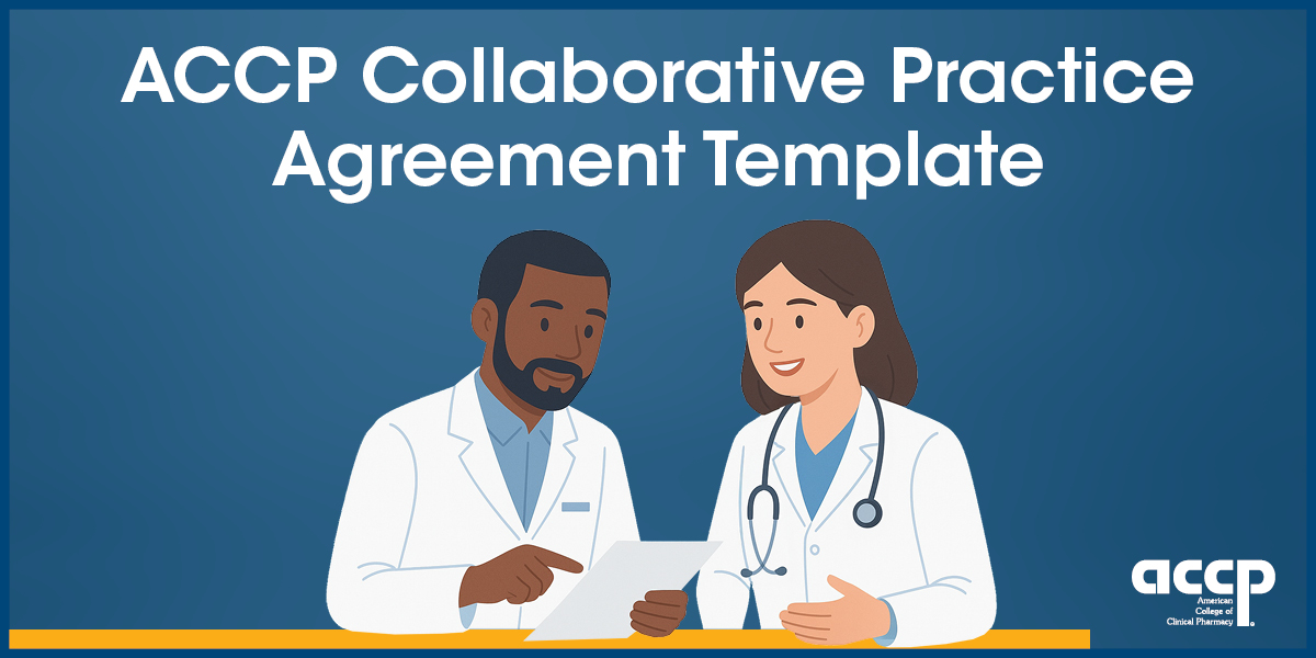 ACCP's tweet photo. Support stronger physician-pharmacist collaboration with the ACCP Collaborative Practice Agreement Template. This practical resource helps organizations develop customizable agreements that support integrated, team-based care while aligning with state regulations. 

Learn more and download the template: https://t.co/I71uuksCMf