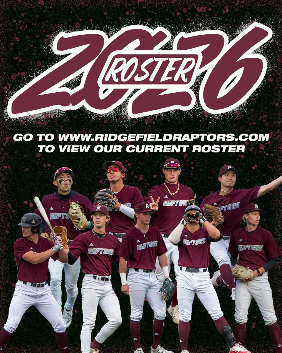 RRaptorsBB's tweet photo. A fresh group of talent is heading to Ridgefield and ready to take the field for the Raptors!

Check out the current roster heading into opening day ⏬
🔗 https://t.co/G5D4pHH9dT https://t.co/92A99R8NAR