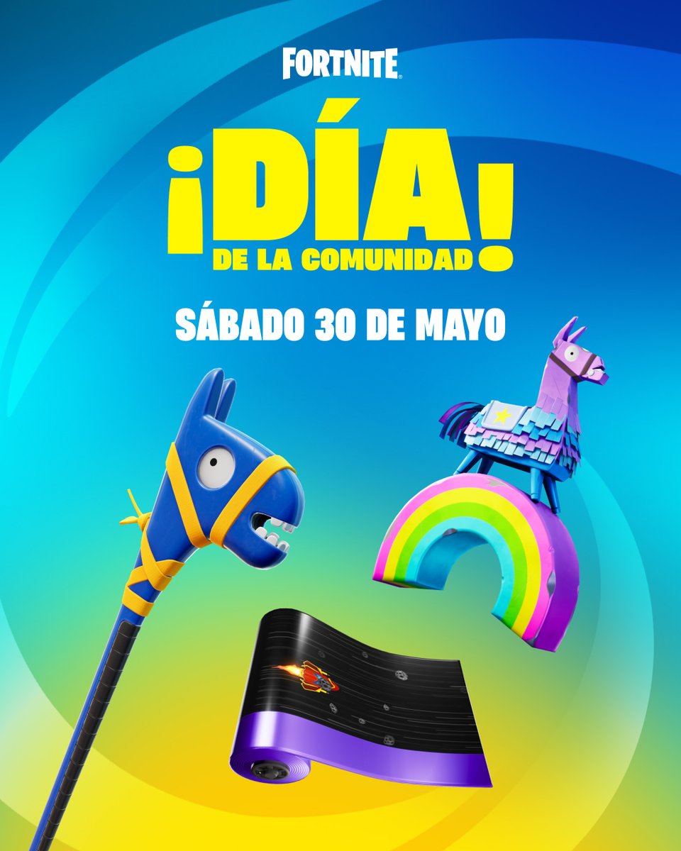 Fortnite_ES's tweet photo. Durante 24 horas a partir del Día de la Comunidad, consigue una Victoria Campal en BR, Recarga, Blitz u OG para desbloquear todas estas recompensas. https://t.co/PzIbiBk4MW