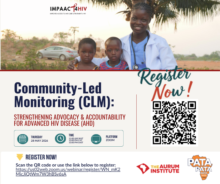 teampata's tweet photo. In case you missed it 👀
Join our upcoming #IMPAACT4HIV webinar featuring regional experts and country partners sharing practical experiences on community engagement and health systems strengthening for Advanced HIV Disease (AHD).
🔗 Register now: https://t.co/sPZ4ysdWmM https://t.co/slf8SNmpAD