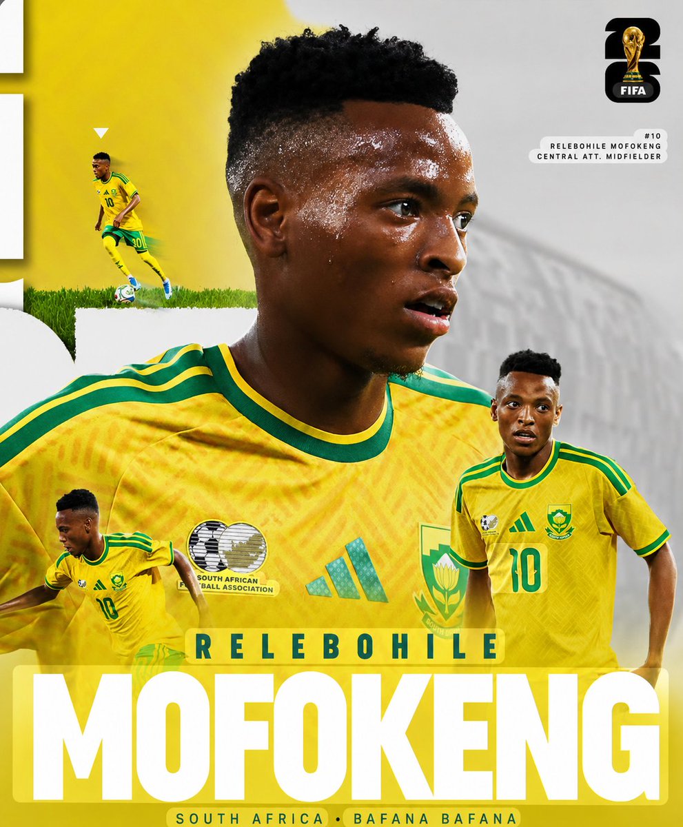 JVLekama's tweet photo. Relebohile Mofokeng is going to the world cup at the age of 21 🤌🏽🔥 https://t.co/kIQxrfPhOq