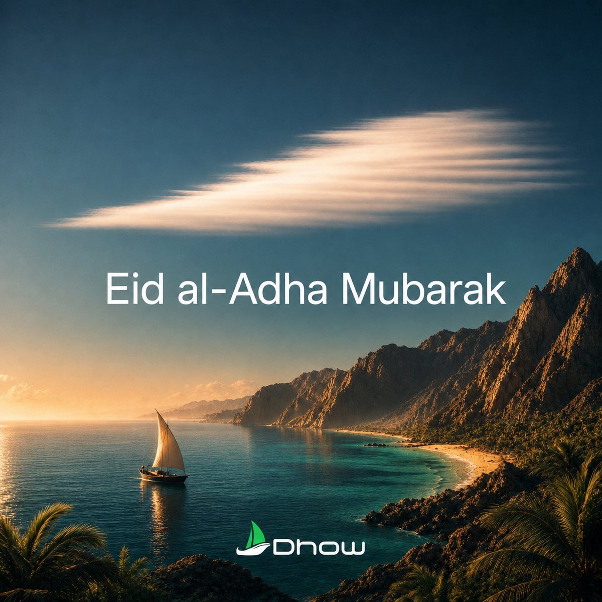 DhowApp's tweet photo. Eid Mubarak to everyone celebrating Eid al-Adha. 🌙

Wishing you a day filled with family, gratitude, and generosity, along with the kind of peace that lingers long after the celebrations end. 

#EidAlAdha #EidMubarak https://t.co/RhCBykLmQi