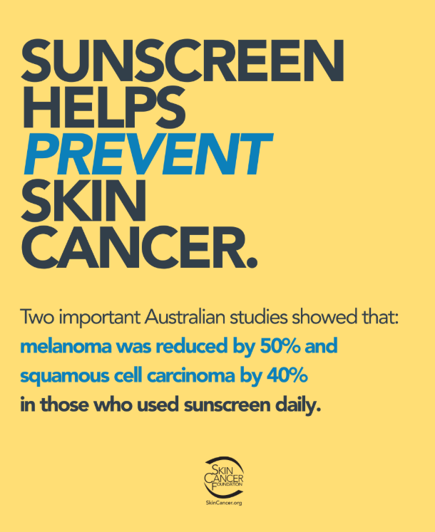 Healthy_MoCo's tweet photo. Today is National Sunscreen Day! Sunscreen is important to protect your skin from sun damage and skin cancer. Learn more about sunscreen and your skin here: https://t.co/z6ogprXkDw 
#ExposetheTruth #SharetheFacts
@SkinCancerOrg https://t.co/RdRC1lb7NK