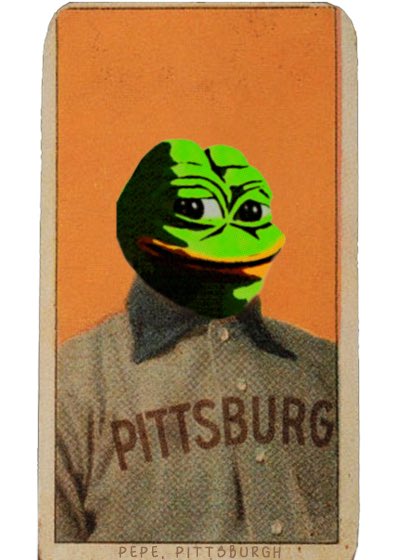 ScrillaVentura's tweet photo. These pepe themed sports cards were all minted as trading cards between 2016-2018 using Xcp and bitcoin tech

They would cost u a brand new car today but sold for a few snickers bars and a beef brisket sandwich 8-10 years ago

RARE PEPES ARE THE MOST INTERESTING CRYPTO ART AND COLLECTIBLES PROJECT IN EXISTENCE BECUZ NO MATTER WHAT THE NEW WAVE BRINGS - RARE PEPE DID IT BEFORE THE GRIFTING ERA AND BEFORE THE HYPE:

Art, music, memes, collectibles, Digital and physical trading cards, defi, parody, humor, war, human rights, crypto culture, ico bashing, celebrity, tech gurus, ai art, utility, parties, events, clothing, merchandise, etc etc  - all by a group of 300ish decentralized artists spanning the whole globe 

It is what it is