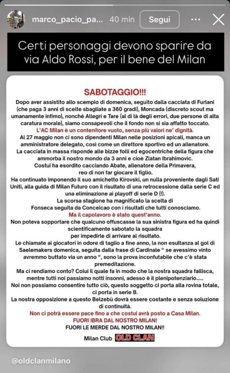 ChiccoRossoNero's tweet photo. #paciolibero
#libertapergliultra
#assentipresenti
#diffidaticonnoi
#ilmilansiamonoi https://t.co/RKAguXmWA0