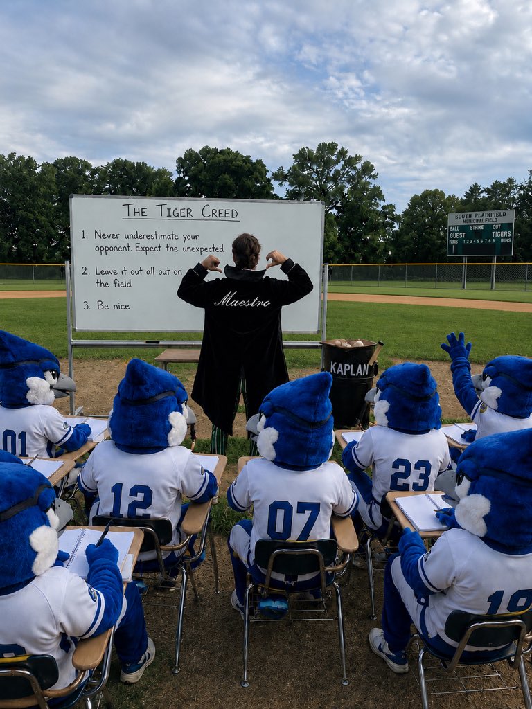 BaseballSPHS's tweet photo. Like a professor of a classroom, Aiden Kaplan certainly had everyone at full attention on Senior Night.  Despite multiple cancellations due to mother nature, he was all business once the weather cleared.   In true Maestro fashion, Aiden took to the hill, went 6 deep, putting his team in a position to win the day in front of a capacity packed crowd, proving to the Tiger faithful. he is a True Maestro of the Diamond.