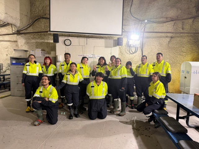 camecocommunity's tweet photo. Earlier this month, Grade 12 students from Fr Megret High School in Wollaston had the chance to visit Cigar Lake mine with Community Relations Liaison Allena McCallum, getting a first-hand look at our operations and learning about a potential career with Cameco. https://t.co/5as0hyR0C9