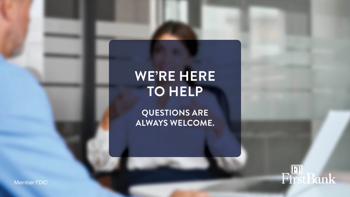 FBFinancialCorp's tweet photo. Bank branches are here to support you. Keeping personal info private and checking in with a team member anytime you need help helps keep visits smooth and stress free.
#FraudAwareness #SafetyFirst https://t.co/OK7Y86Ci1Q
