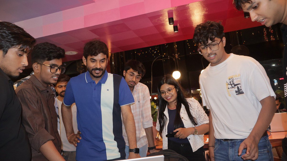 GDG_Indore's tweet photo. 🏏⚡ Build With AI: APL event at Murphys Cafe was pure energy 🔥
AI demos, vibe coding, cricket &amp; community all in one unforgettable night 🚀✨
Huge thanks to everyone who joined &amp; built with us 💙
👉 https://t.co/G0mQNFfJJv
#GDGIndore #APL #BuildWithAI #VibeCoding @tpal94 https://t.co/tqSeeaks7j