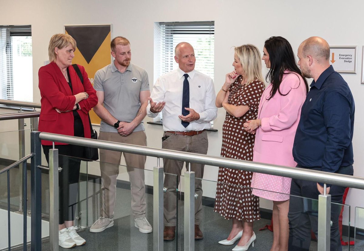 niexecutive's tweet photo. First Minister Michelle O’Neill and deputy First Minister Emma Little-Pengelly have published the Programme for Government Annual Report 2025-2026. 

The First Minister and deputy First Minister visited childcare setting Kids Korner, Belfast, and Lisburn engineering firm On Track Technicians to see firsthand how the Programme for Government investment is delivering for everyone. 

Read more here: https://t.co/y69y7NW2Ci