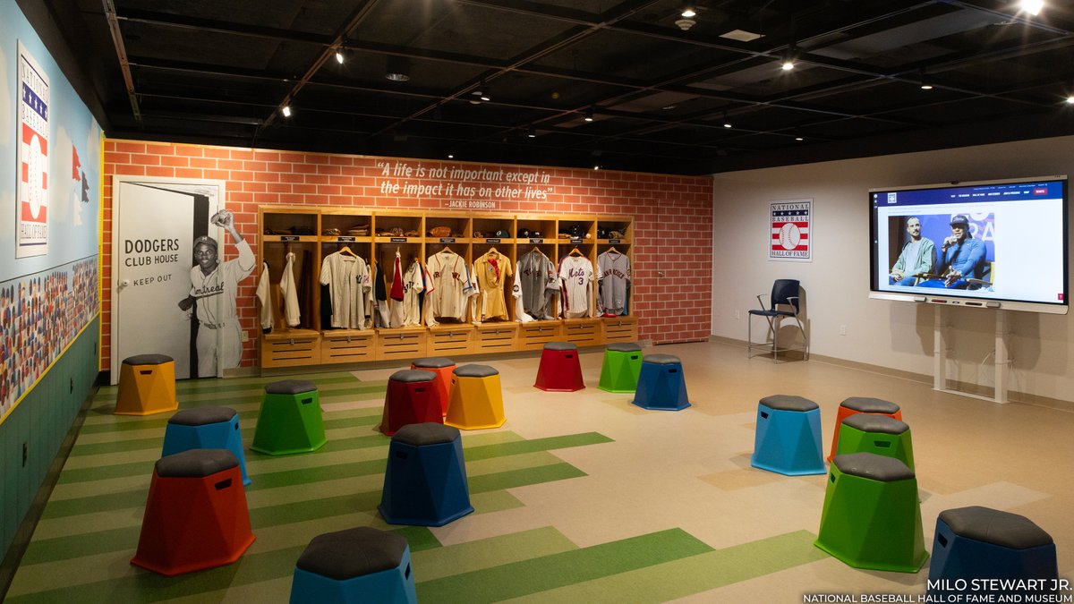 baseballhall's tweet photo. Welcome to the new Bartholomay Baseball Discovery Zone!

This interactive hands-on area in the Museum – now named in honor of the former owner/chairman of the Milwaukee and Atlanta Braves – connects generations through baseball’s artifacts and stories. https://t.co/KsTZIrPLdO https://t.co/A5tJbM0MZx