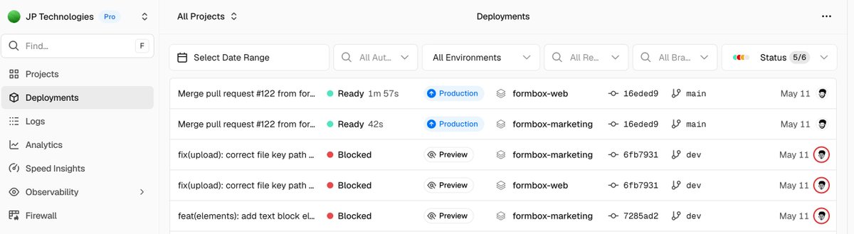 JalenParham97's tweet photo. @williambout @rauchg @merycodes Ohhh, false alarm. I had to be in a project context to see it. All good. https://t.co/VnH5Y2yoUG
