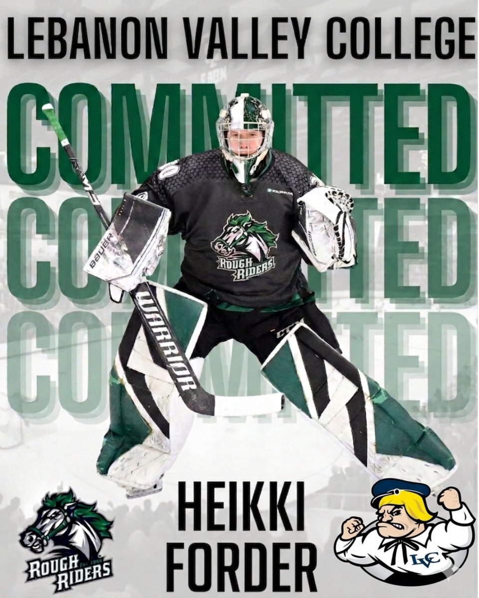 ct_roughriders's tweet photo. Heikki Forder commits to @LVCathletics! 

The RoughRiders goalie joins the Dutchmen for the 2026-27 season @NCDCJrHockey @NCAAIceHockey  @NCAADIII 

#CTRoughRiders #USPHL https://t.co/me055ZjoOu