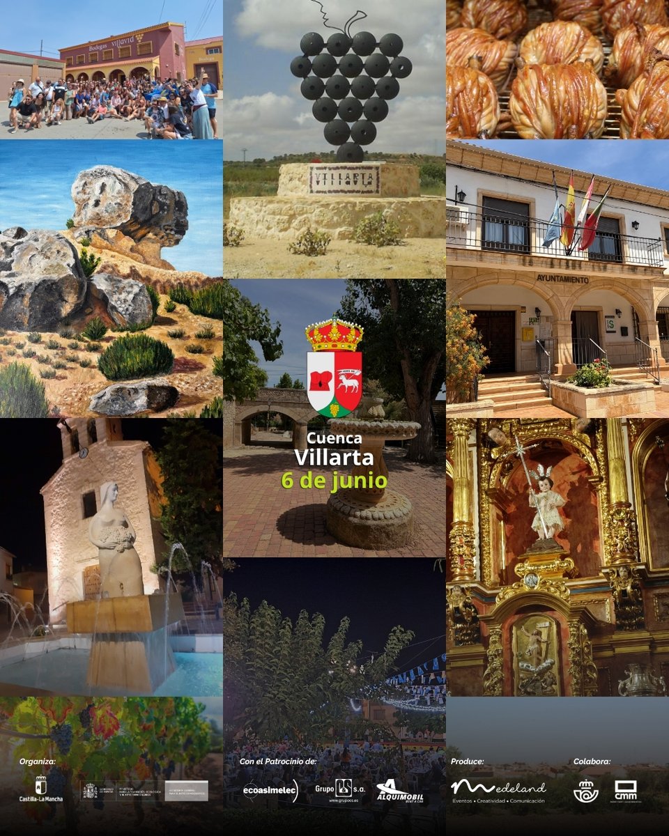 ClmLivingRural's tweet photo. 🌿El Festival #CLMLivingRural 2026 llega a #Villarta el próximo 6 de junio

Radio, humor, cultura, música y mucho ambiente en una nueva parada del festival💚

🎶 Cuello Mao
🎧 DJ Vaquero
🤣 Lore Navarro y Marce González

🕕 Desde las 19:00 h

#Cuenca #PueblosConVida #CulturaRural https://t.co/9ObEmcNZqA
