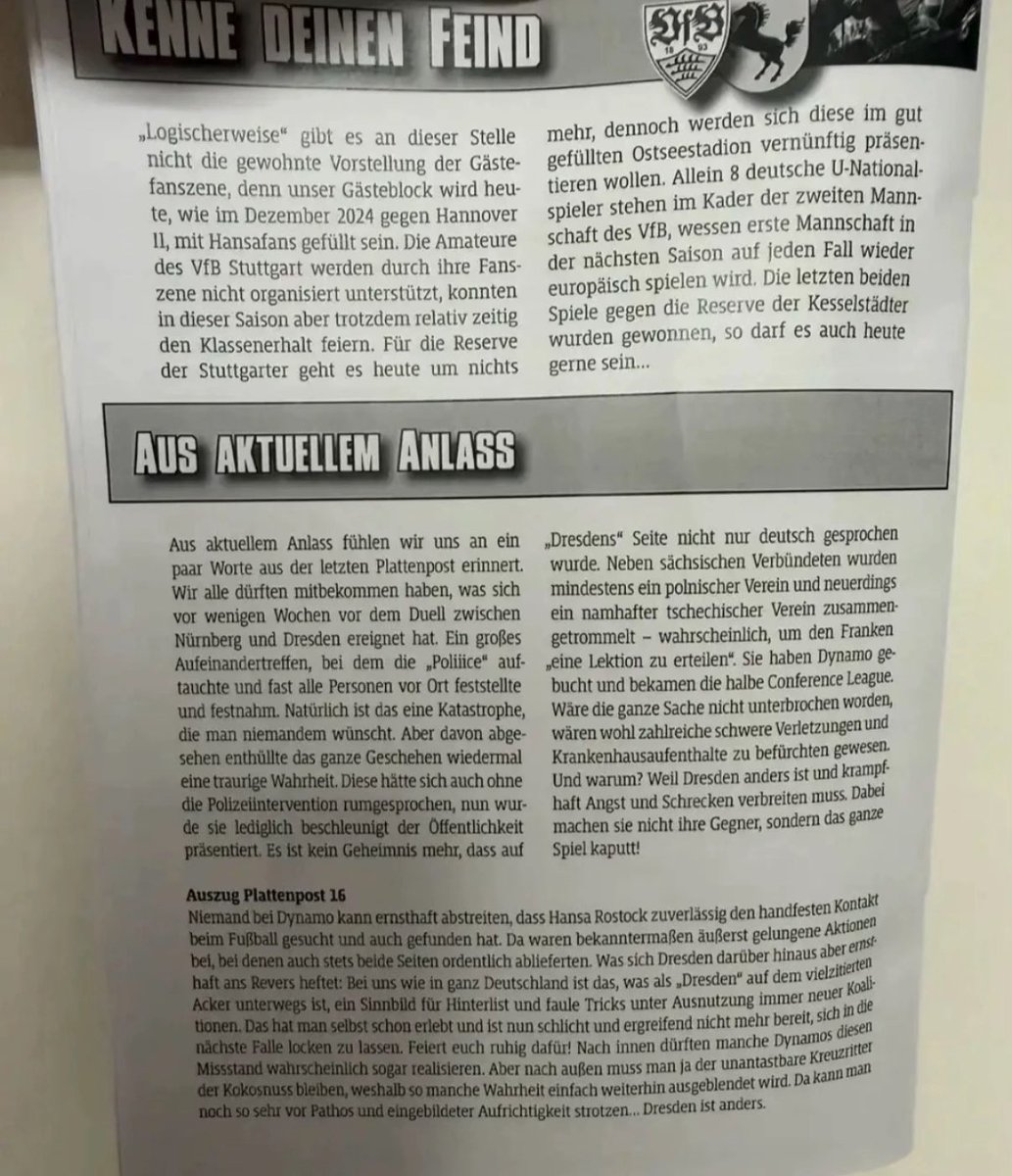 luettermatten's tweet photo. „Sie haben Dynamo gebucht und bekamen die halbe Conference League.“

Der ganze Text ist so unfassbar gut und zeigt hoffentlich auch dem Letzten auf, was für ein ehrenloser Haufen Dynamo ist! https://t.co/qjrKlJ7Bo3
