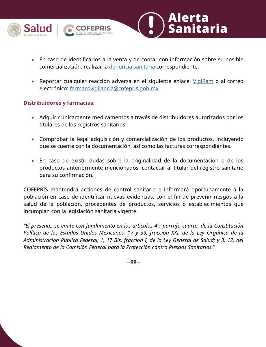 SSZ_Zac's tweet photo. 🚨 Alerta sanitaria: Comercialización irregular de productos de la empresa CSL BEHRING, S.A. DE C.V.

#SaludZac #AñoDelProgreso https://t.co/6QMec7XfE4