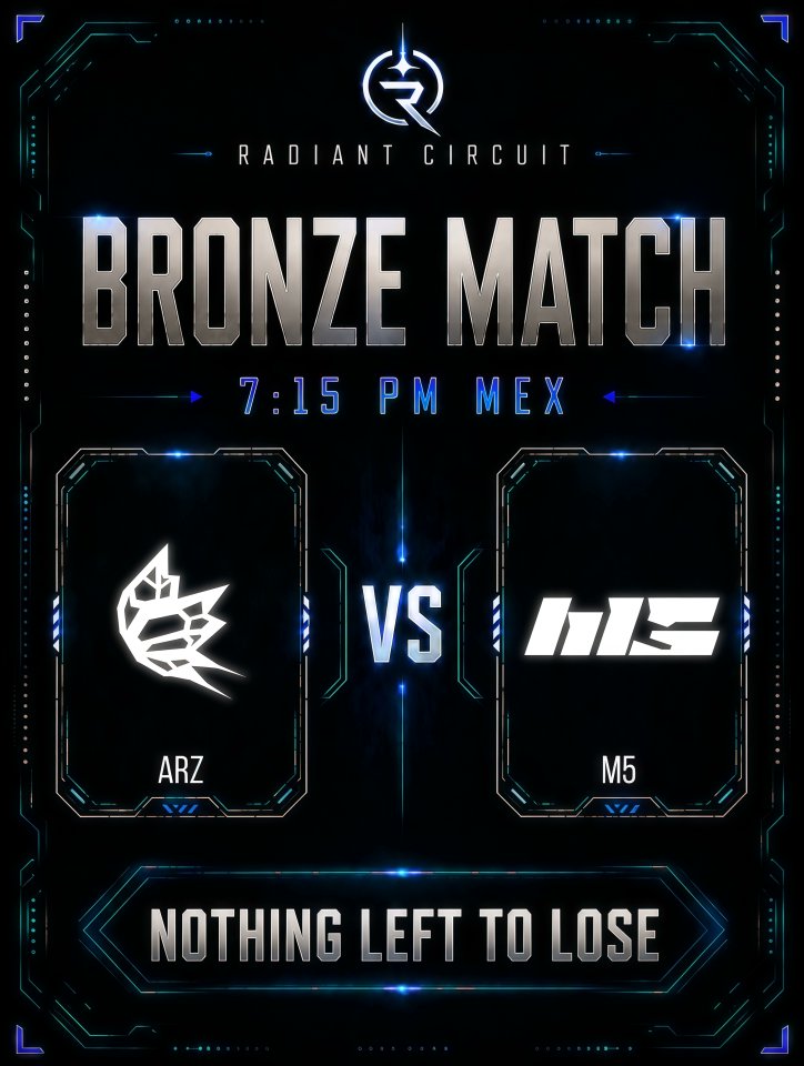 hexaesportstv's tweet photo. El día de hoy se juega el ultimo Bo3 de esta #Radiant_Circuit, y no hay mejor enfrentamiento que:

@arc_esportsmx #ZERO VS @M5_esports 

lo podras ver por: https://t.co/peCmbjko0j https://t.co/XVJD6R0lMl